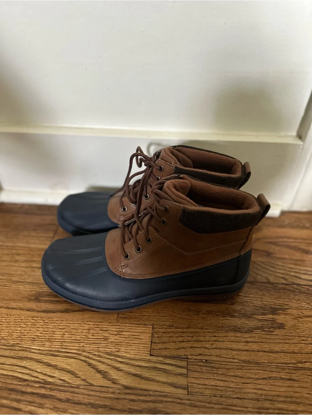 Sperry Brown and Navy Waterproof Duck Boots